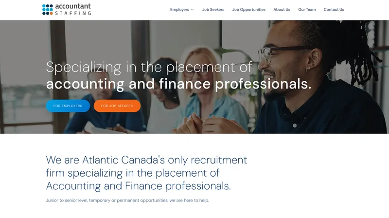 Accountant Staffing homepage