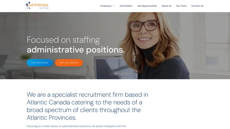 Administrative Staffing homepage